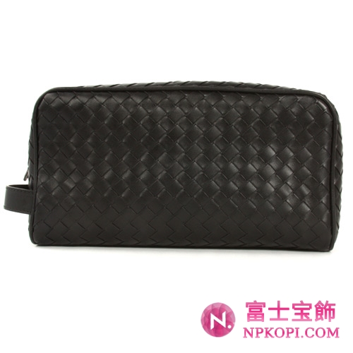 Bottega Veneta/ボッテガ・ヴェネタ カーフレザー セカンドバッグ ブラック 174361V46511000